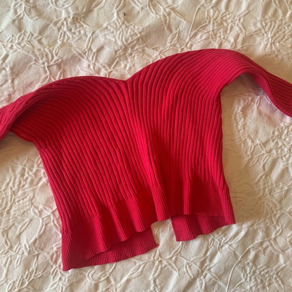 Jacquemus Red Ribbed Cardigan - Picture 3 of 4